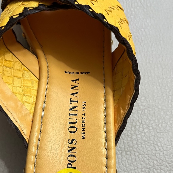 Pons Quintana Women’s Platform Leather Woven Sandal - Made in Spain - EU 39/US 8 - Picture 8 of 9